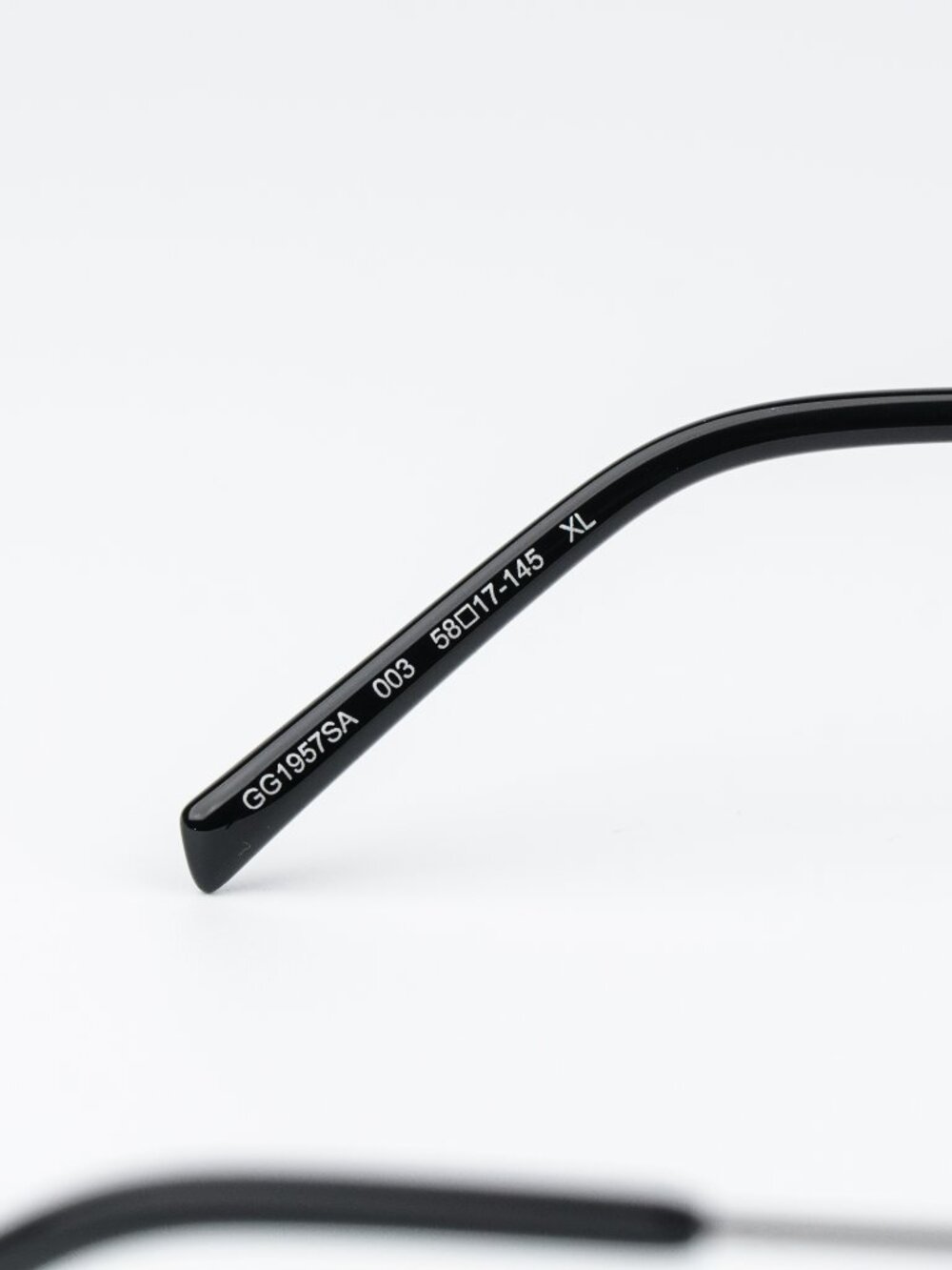 Gucci Women Sunglasses Ruthenium Violet Rectangular GG1957SA 003 NEW AUTHENTIC - Picture 9 of 14